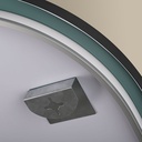 Chatelet Miroir demi Lune 55X100Led+Anti-Buee Noir Mat