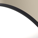 Chatelet Miroir demi Lune 55X100Led+Anti-Buee Noir Mat