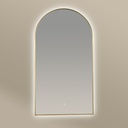 Chatelet Miroir demi Lune 55X100Led+Anti-Buee Dore Mat