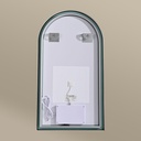 Chatelet Mioir demi Lune 55X100Led+Anti-Buee Dore Mat