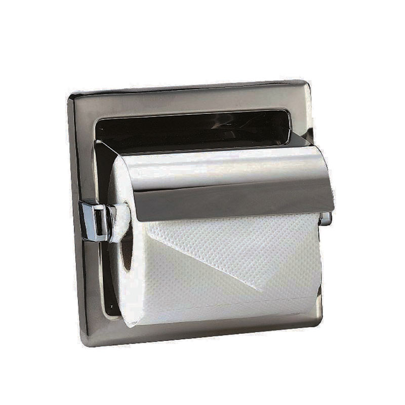 Distributeur de papier encastrable, Inox mat