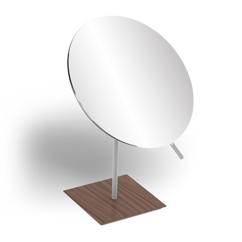 Miroir cosmétique de table, finition blanc, Infinity Elements