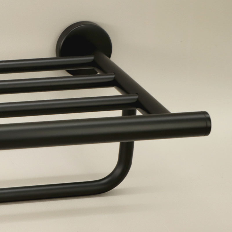 Rack porte-serviettes, noir brossé, Châtelet