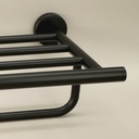 Rack porte-serviettes, noir brossé, Châtelet