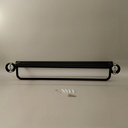 Rack porte-serviettes, noir brossé, Châtelet