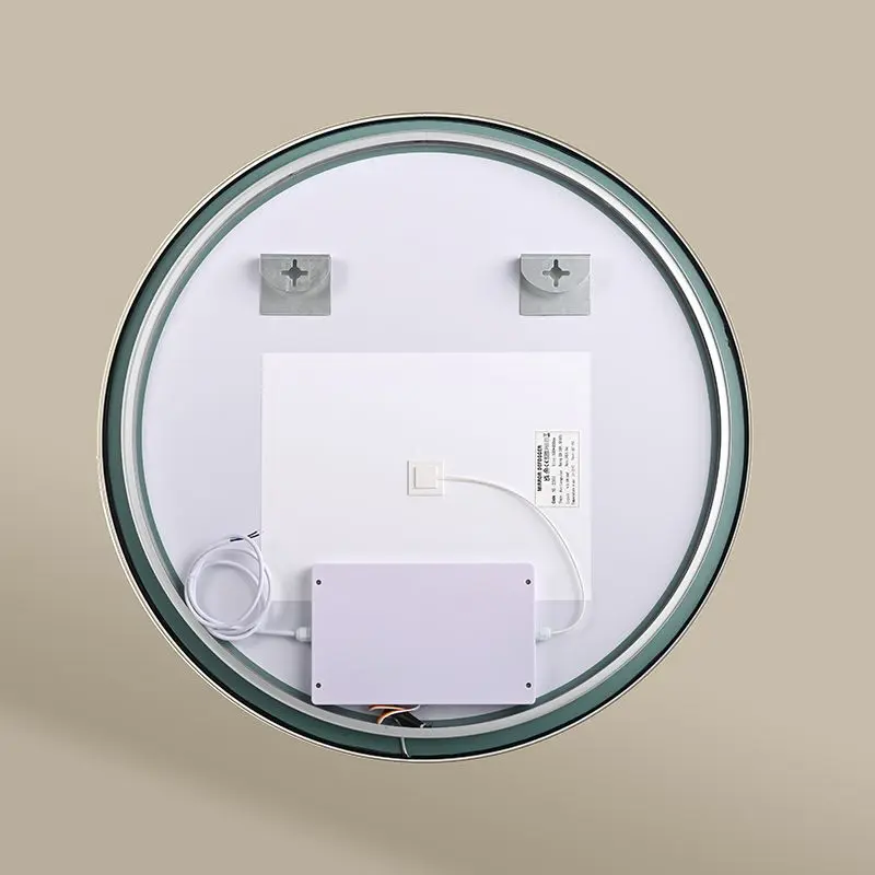 Miroir 100 cm éclairage Led frontal et rétroéclairé,  Anti-buée Doré Mat, Prestige