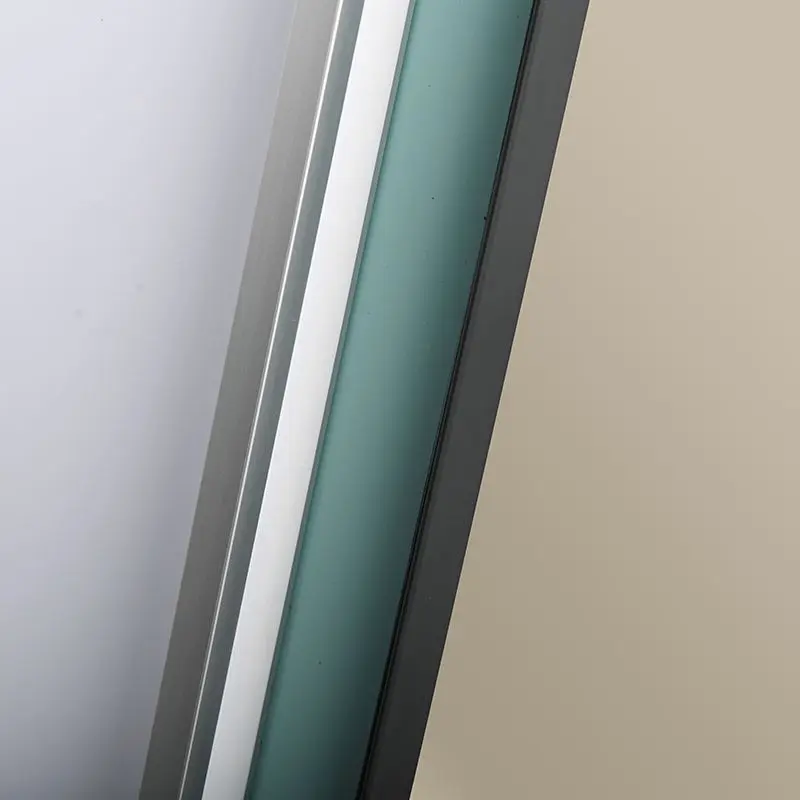 Miroir Rectangulaire 60X80 rétroéclairage Led et Anti-Buée, Chatelet, 2 couleurs