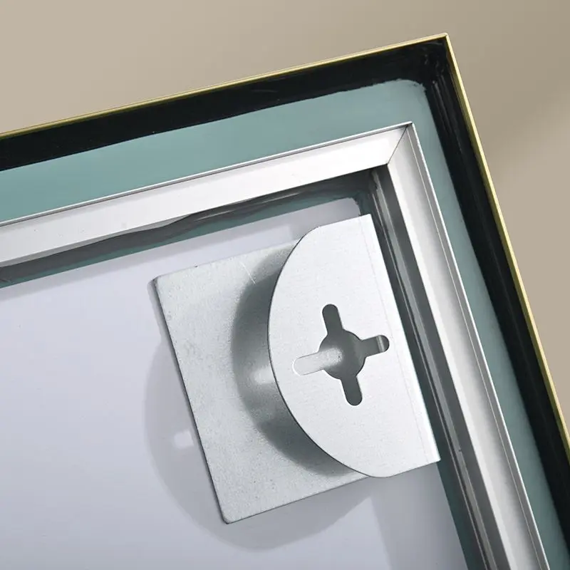 Miroir Rectangulaire 60X80 rétroéclairage Led et Anti-Buée Doré Mat, Chatelet 