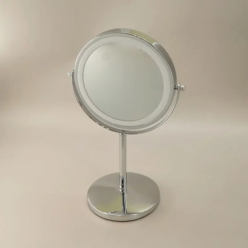 Miroir cosmétique grossissant  5X,  chrome, Elvire