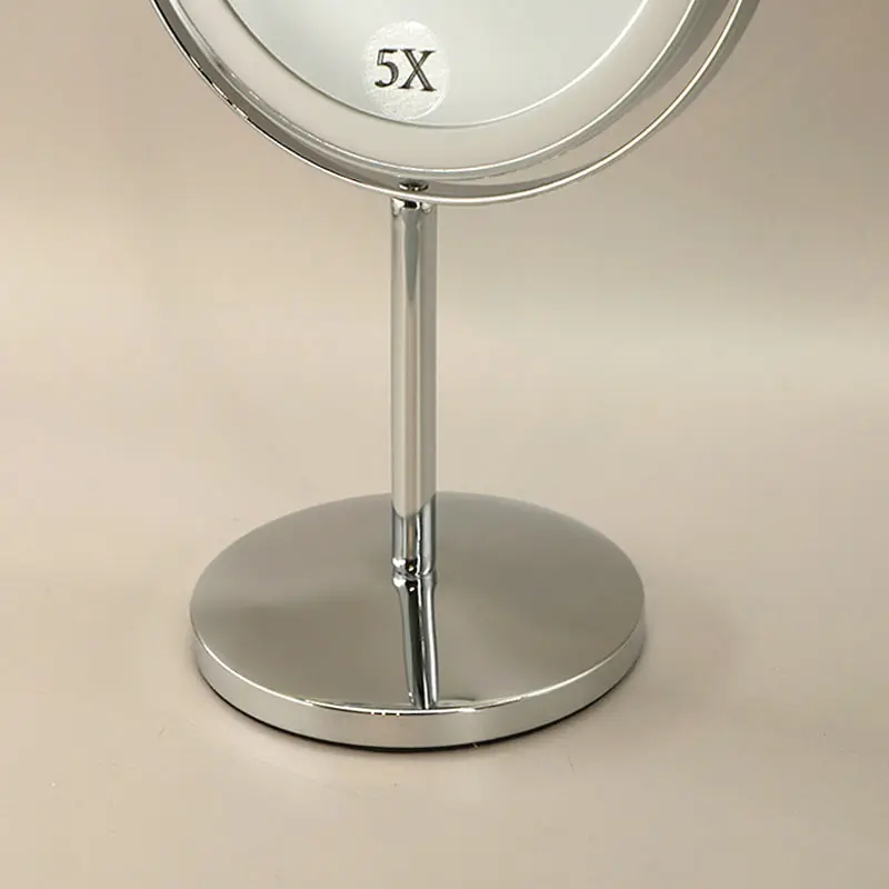 Miroir cosmétique grossissant  5X,  chrome, Elvire