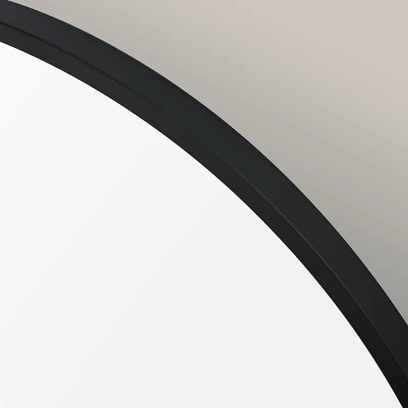 Miroir Rond 80cm Noir Mat, Châtelet 