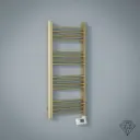 Sèche serviette électrique 400W 54X96X16 Doré brossé, Arrow