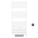 Sèche-Serviettes électrique avec soufflerie, 120x55 cm, 750W + 1000W, Blanc, Swag