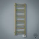 Sèche-Serviettes électrique, 120x50 cm, 500W, Doré brossé, Châtelet