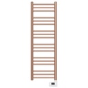 Sèche-serviette électrique, 500W, 40x120x9.2 cm, Doré rose mat, Châtelet