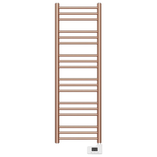 Sèche-serviette électrique, 500W, 40x120x9.2 cm, Doré rose mat, Châtelet