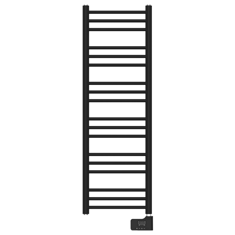 Sèche-serviette électrique, 500W, 40x120x9.2 cm, Noir mat, Châtelet