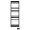 Sèche-serviette électrique, 500W, 40x120x9.2 cm, Noir mat, Châtelet