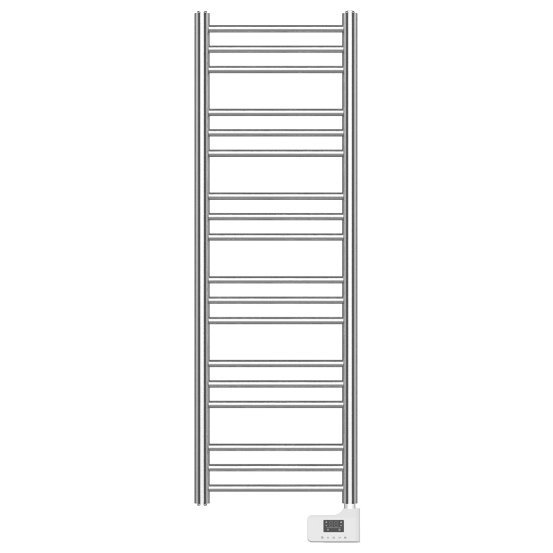 Sèche-serviette électrique, 500W, 40x120x9,2 cm, Inox brossé, Châtelet