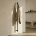 Chauffe serviette électrique 75W 145X32  Noir mat, Châtelet