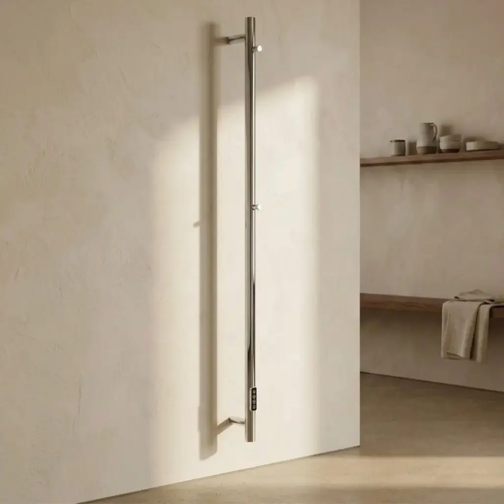 Chauffe serviette électrique 75W 145X32  Inox Brossé, Châtelet