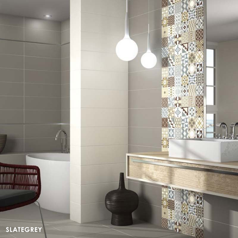 Faïence unie - SlateGrey, 20x60 cm, House