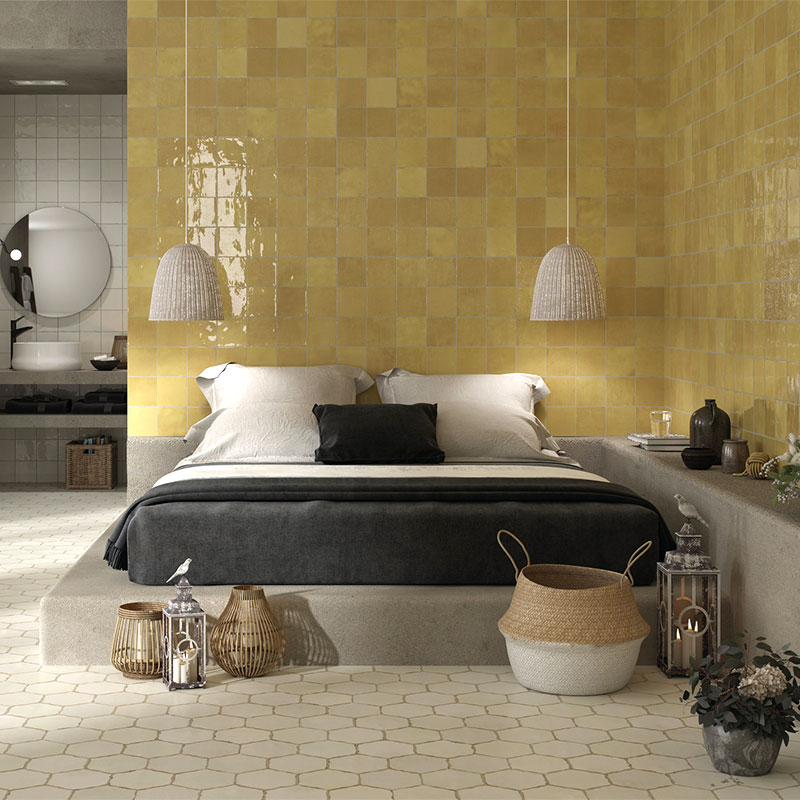 Carreau Souk, Ocre, 13x13 cm