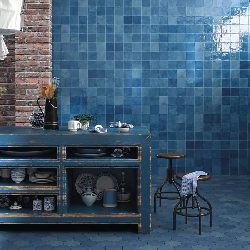 Carreau Souk, Blue, 13x13 cm