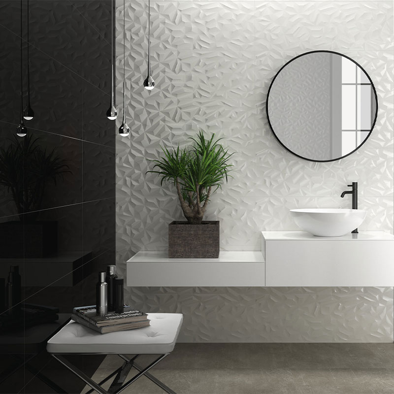 Carrelage mur Studio, 35x100 cm, Scala Blanc