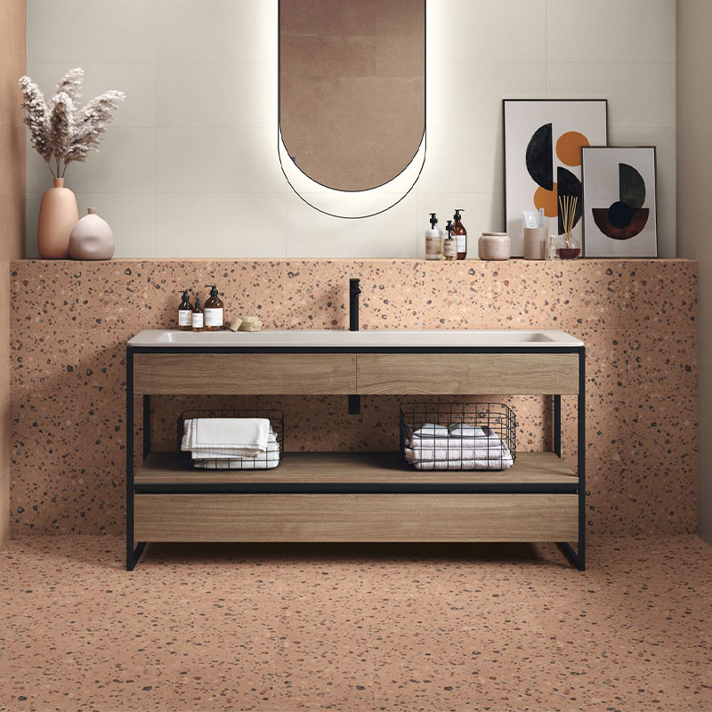 Carrelage sol et mur, 60x60 Argillae Coccio Gobi