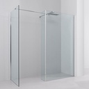 Paroi de douche fixe avec retour, réglable de 150 à 190 x 90cm cm, Altea
