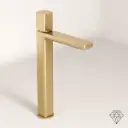 Deauville, Mitigeur Lavabo Haut Doré Brossé