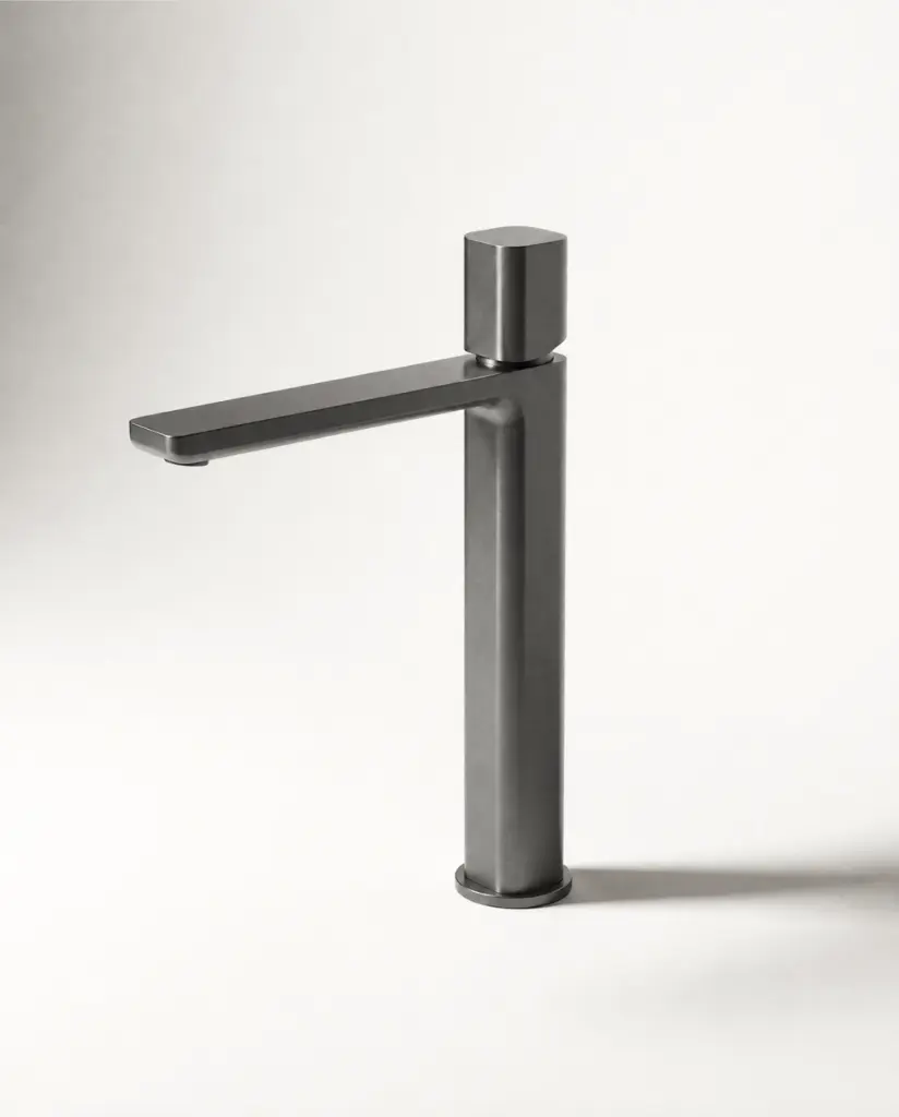 Deauville, Mitigeur Lavabo Haut Gun Métal Brossé