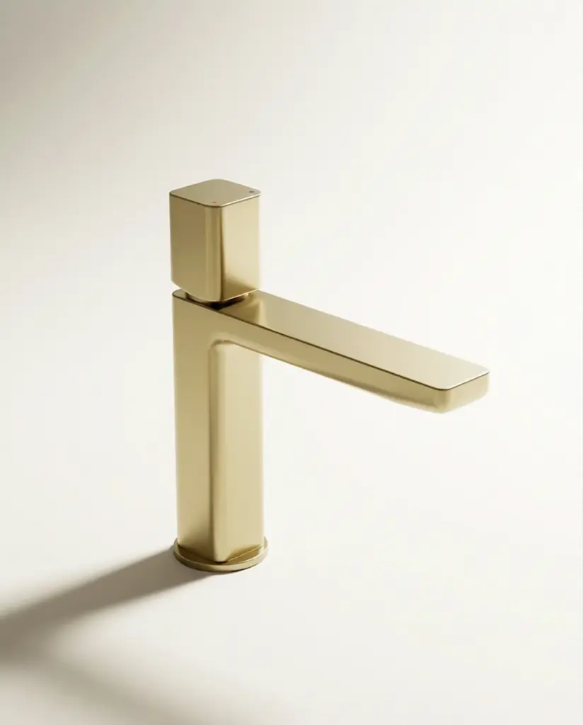 Deauville, Mitigeur Lavabo Doré Brossé