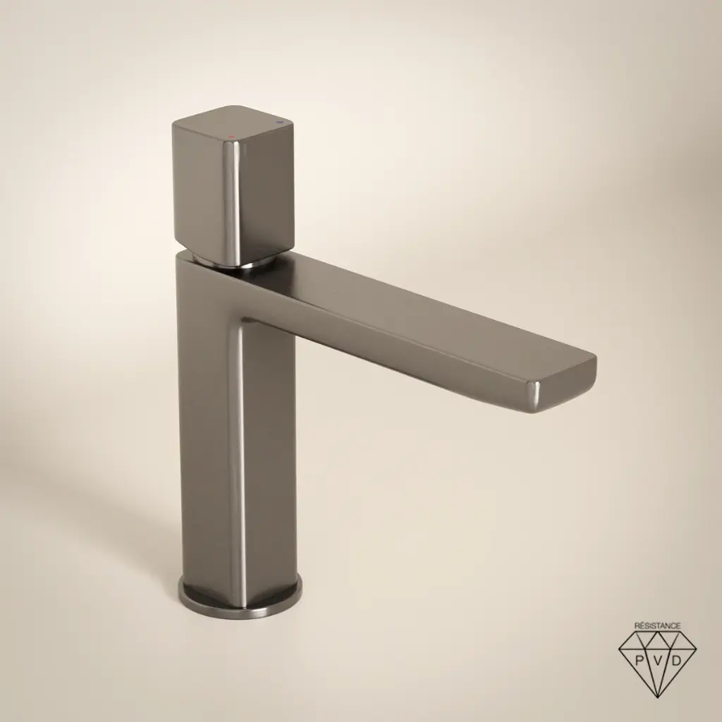 Deauville, Mitigeur Lavabo Gun Métal Brossé