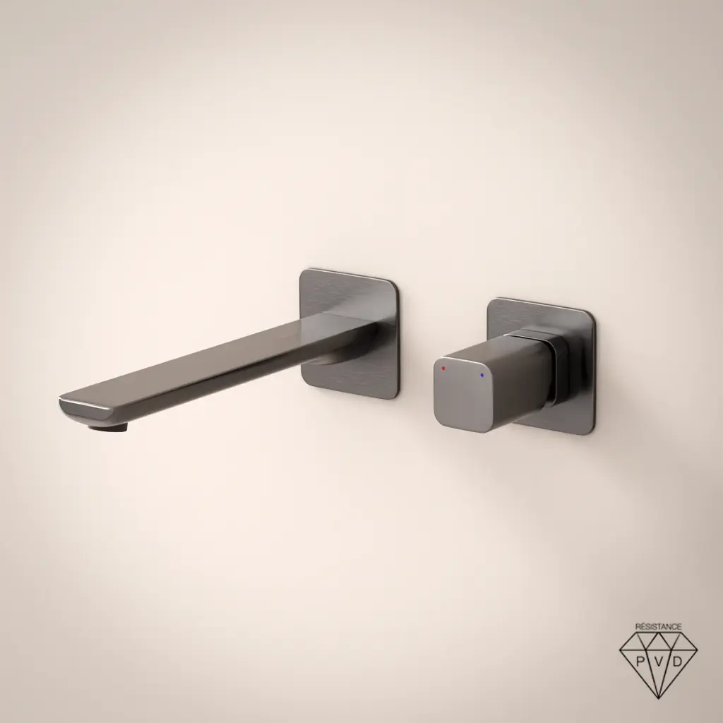 Deauville, Mitigeur Lavabo encastré Gun Métal Brossé