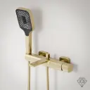 Deauville, Mitigeur Bain/Douche Mural Doré Brossé