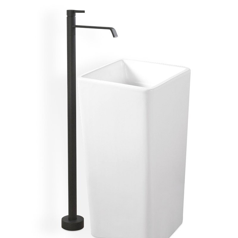 Lavabo à poser 83x41 cm, sans plage, céramique, Creek
