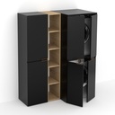 Meuble Buanderie Noir , Meuble Lave-Linge M6.0
