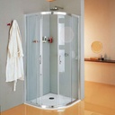 1/4 de rond 4 parois 76,5 cm, New Cee