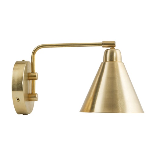 Applique salle de bain murale  doré  13 cm laiton