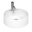 Vasque à poser Ø38 cm ronde en céramique, Asako