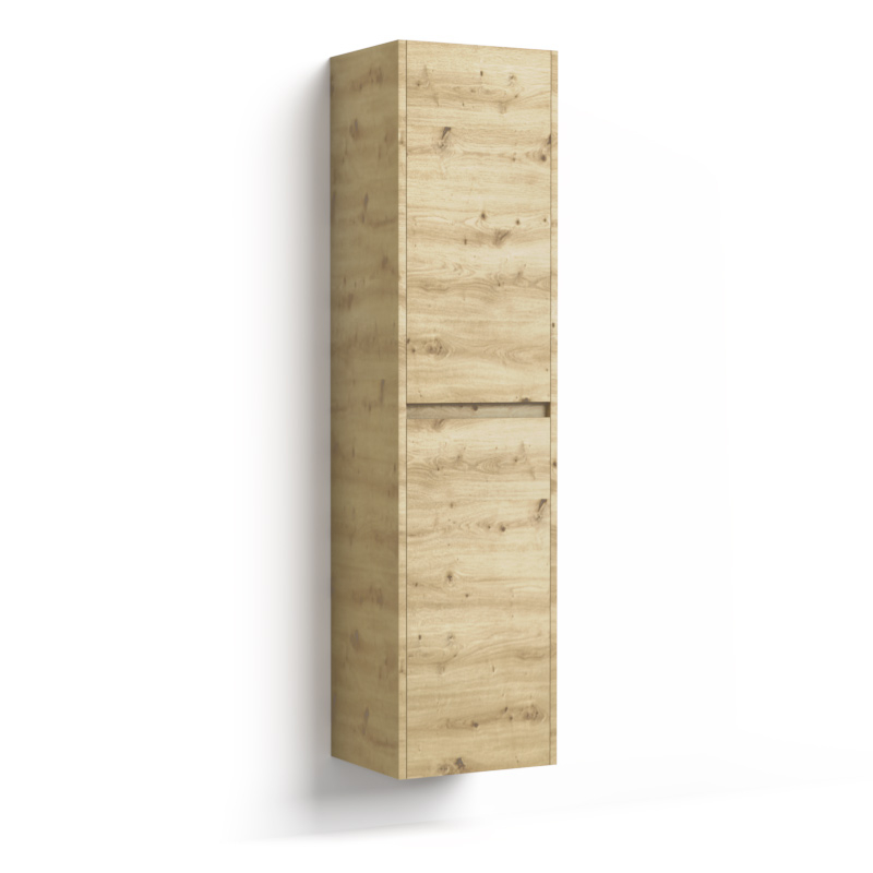 Colonne de rangement suspendue 181 cm, 2 portes, Caruso, 3 couleurs