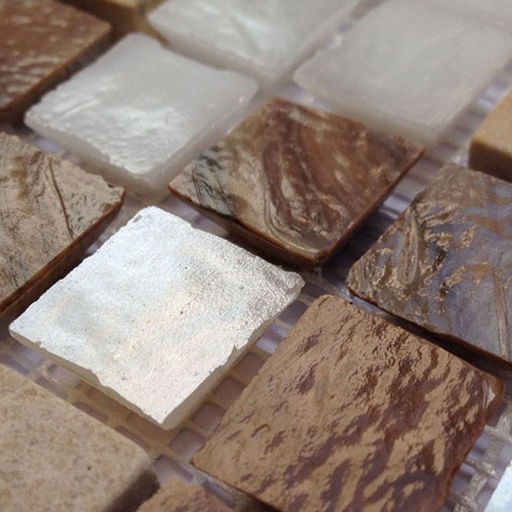 Mosaïque Quadra Mix, Beige, 31,8 x 31,8 cm