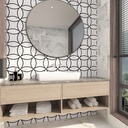 Mosaïque, 41x20,5 cm, marbre blanc, Sweet Osmanthus