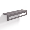 Étagère porte-serviettes en béton, 60 cm, gris ciment, T17