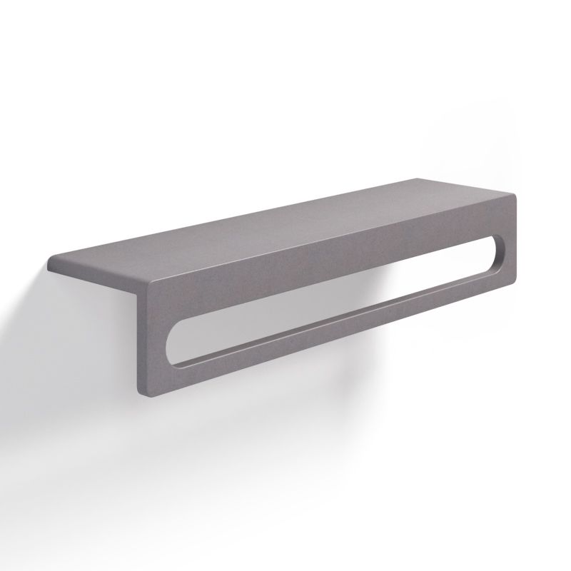 Étagère porte-serviettes en béton, 60 cm, gris béton, T17