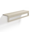 Étagère porte-serviettes en béton, 60 cm, terrazzo beige, T17