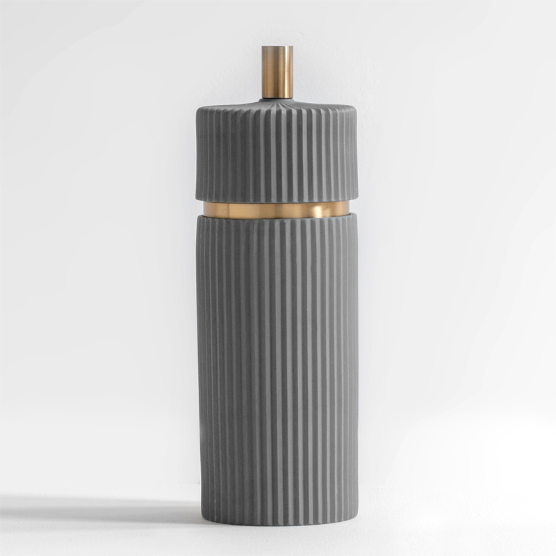 Pot en porcelaine, 2 dimensions, Gris