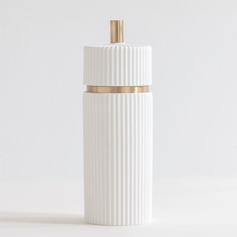 Pot en porcelaine, 2 dimensions, Blanc